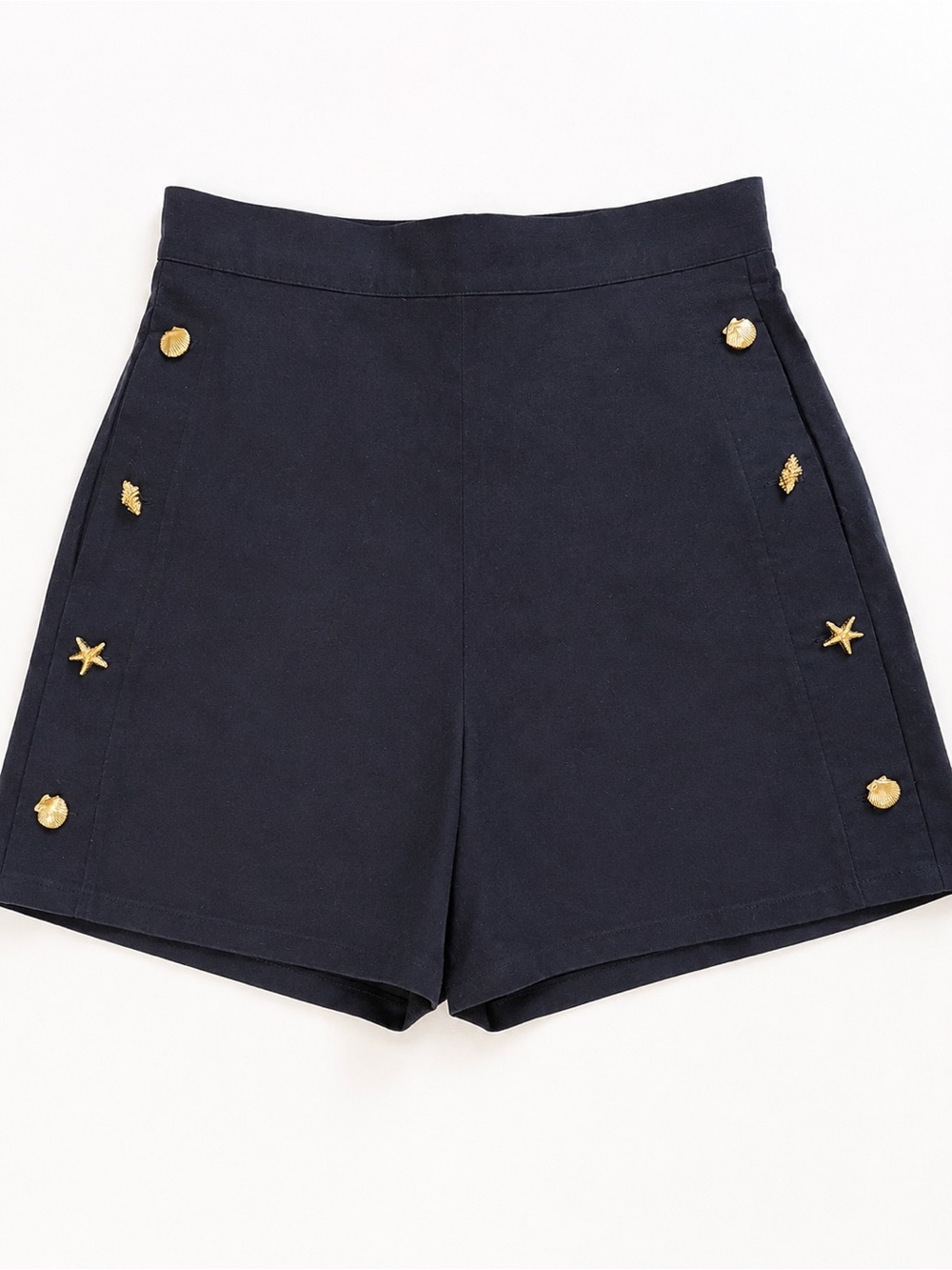 Corey Lynn Calter Anthropologie Nautical High-Waist Embellished Women's Shorts